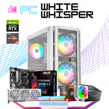 PC WHITE WHISPER / AMD RYZEN 5 5600X / RTX 4060 / 16GB RAM / 1TB SSD M.2 NVME / DISIPADOR DE TORRE FRGB / FUENTE 650W 80+ BRONZE / W10 PRO / PROMOCION