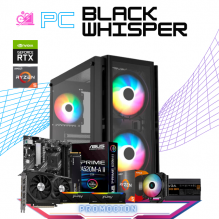 PC BLACK WHISPER / AMD RYZEN 5 5600X / RTX 4060 / 16GB RAM / 1TB SSD M.2 NVME / FUENTE 600W 80+ BRONZE