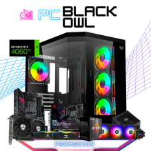 PC BLACK OWL / AMD RYZEN 7 5800XT / RTX 4060 TI / 32GB RAM / 2TB SSD NVME / ENFRIAMIENTO LIQ 360MM / FUENTE 750W 80+ GOLD/ PROMOCION